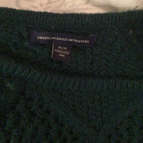 American Eagle Dark Green Sweater - Picture 3 of 3